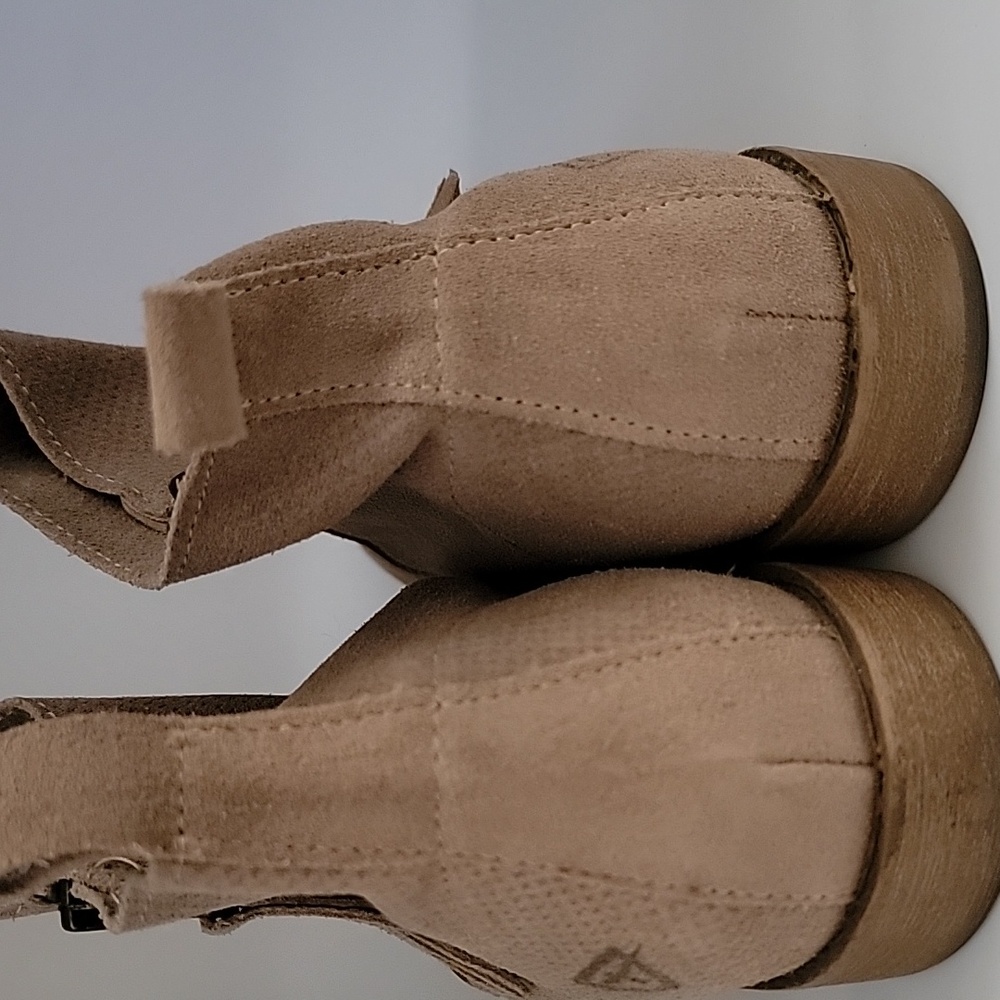 Tamaris Suede Beige Boots Size 39 - Picture 4 of 9